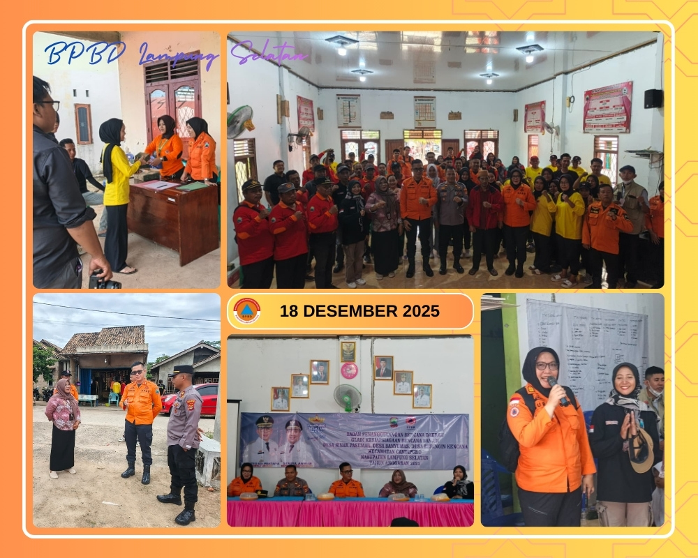 BPBD Lampung Selatan Gelar Simulasi Penanggulangan Banjir di Tiga Desa Kecamatan Candipuro